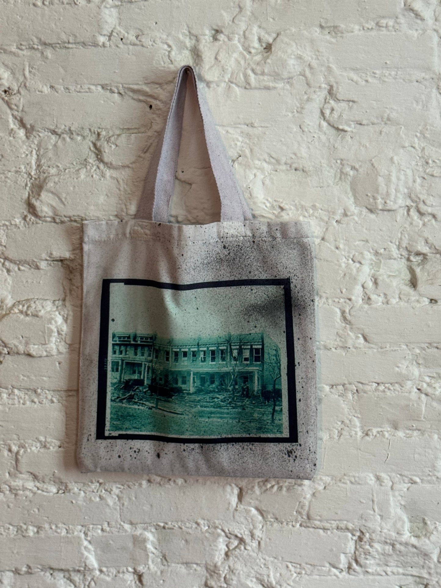 Fire aftermath tote bag