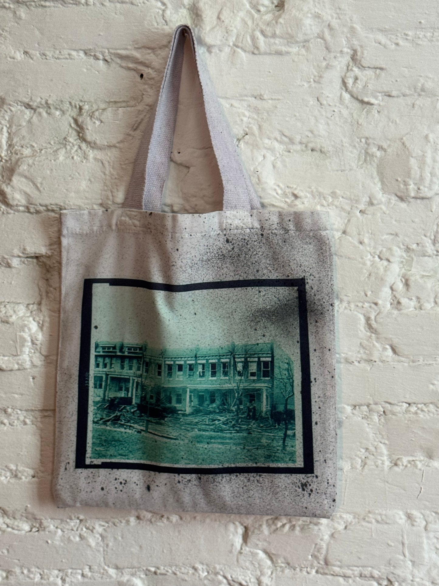 Fire aftermath tote bag