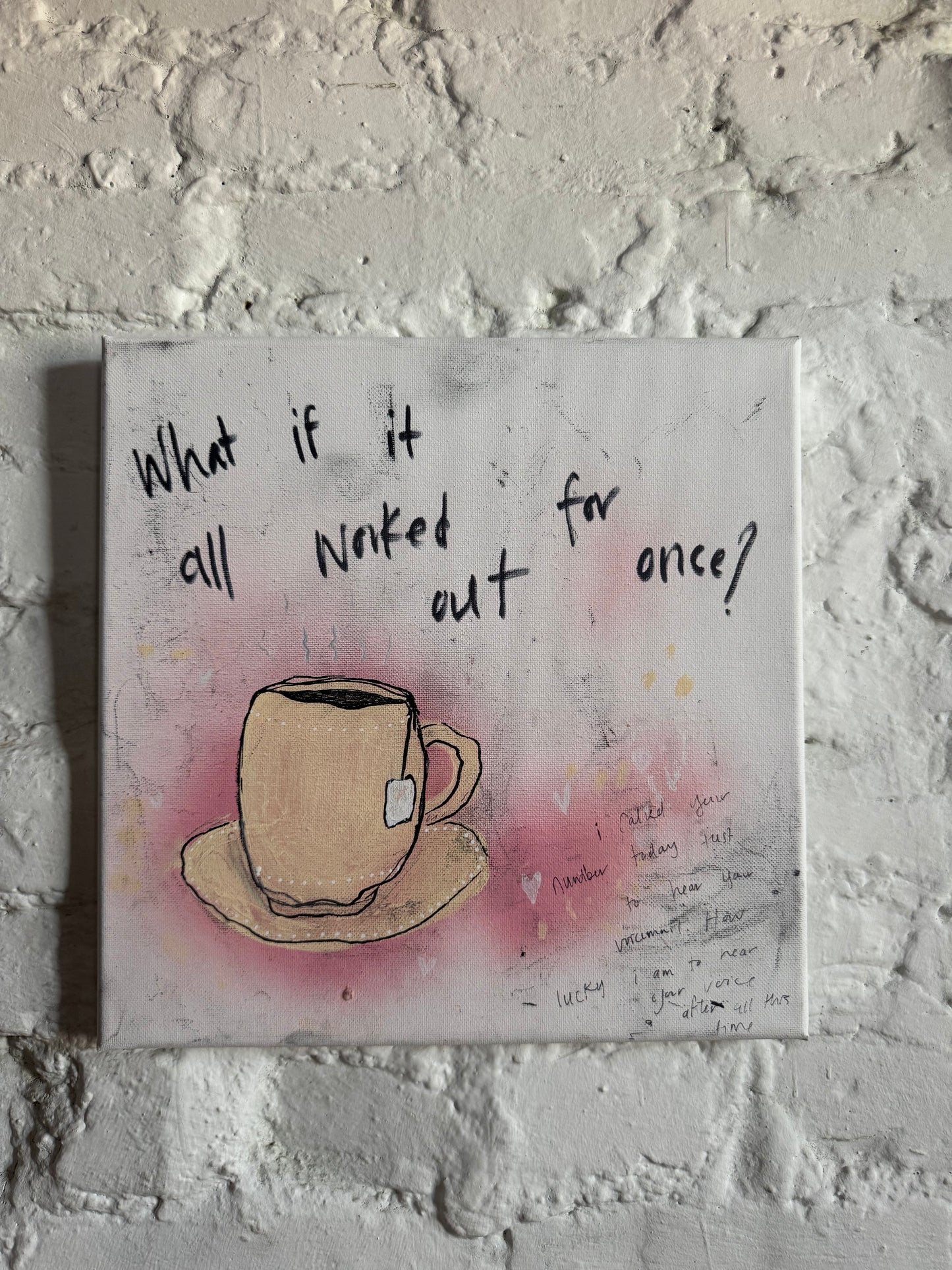 Voicemail original canvas piece