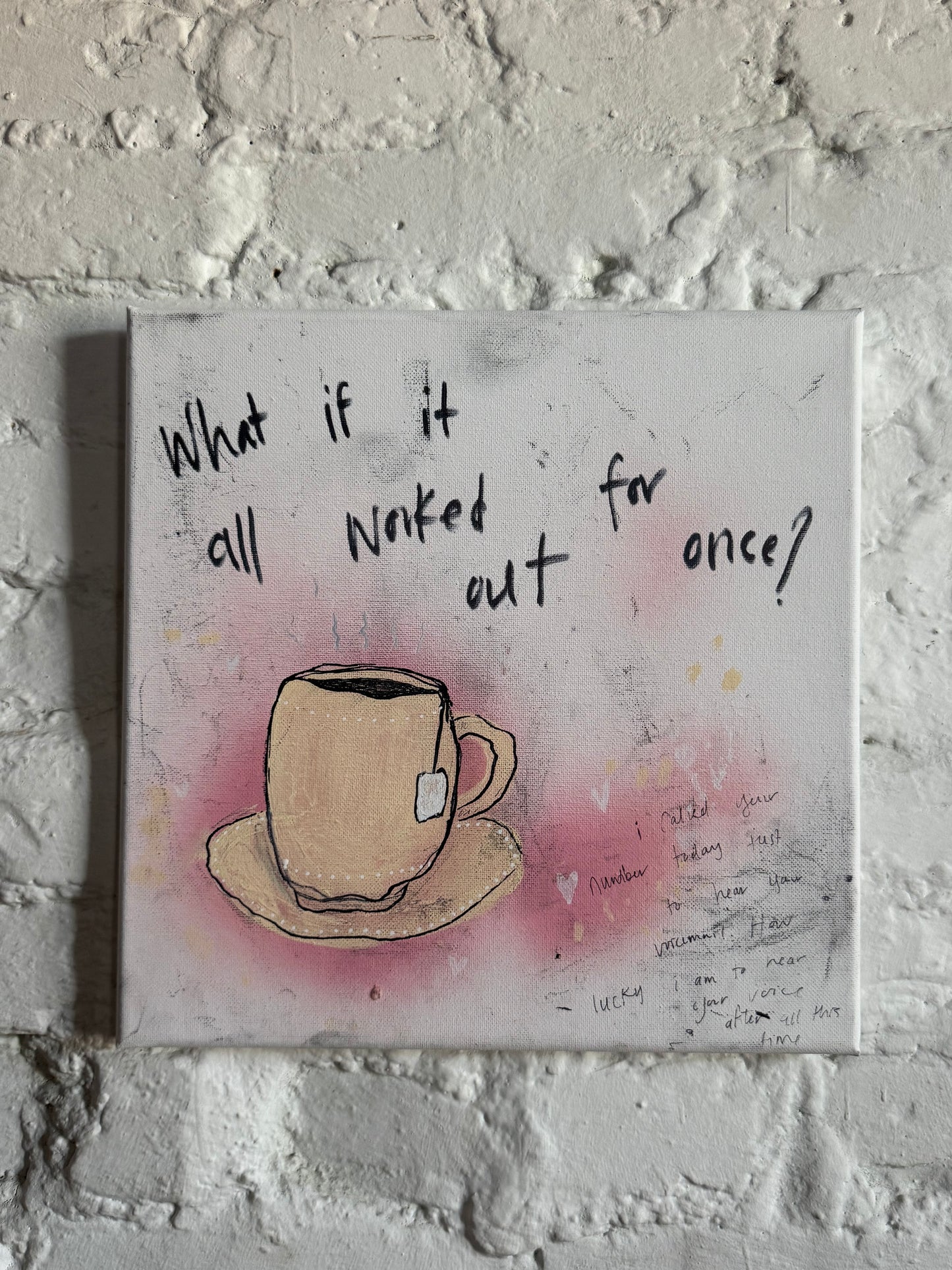 Voicemail original canvas piece