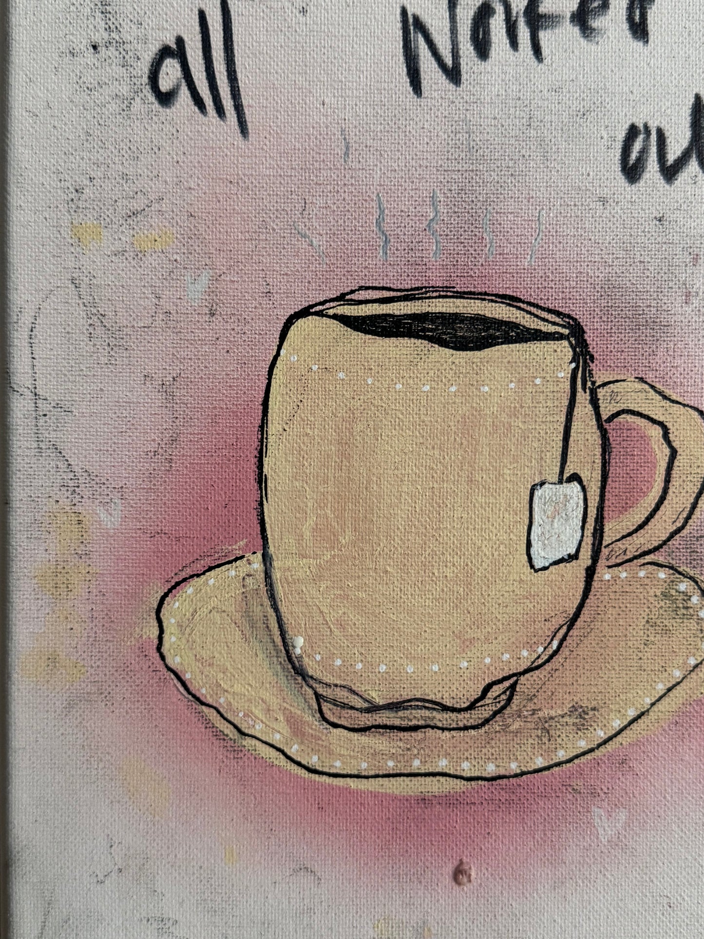 Voicemail original canvas piece