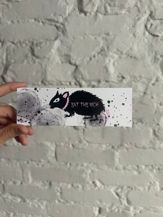 Eat the rich bookmark