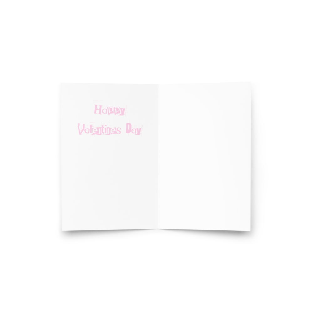 Love B0mber Frog Valentines Day Greeting card