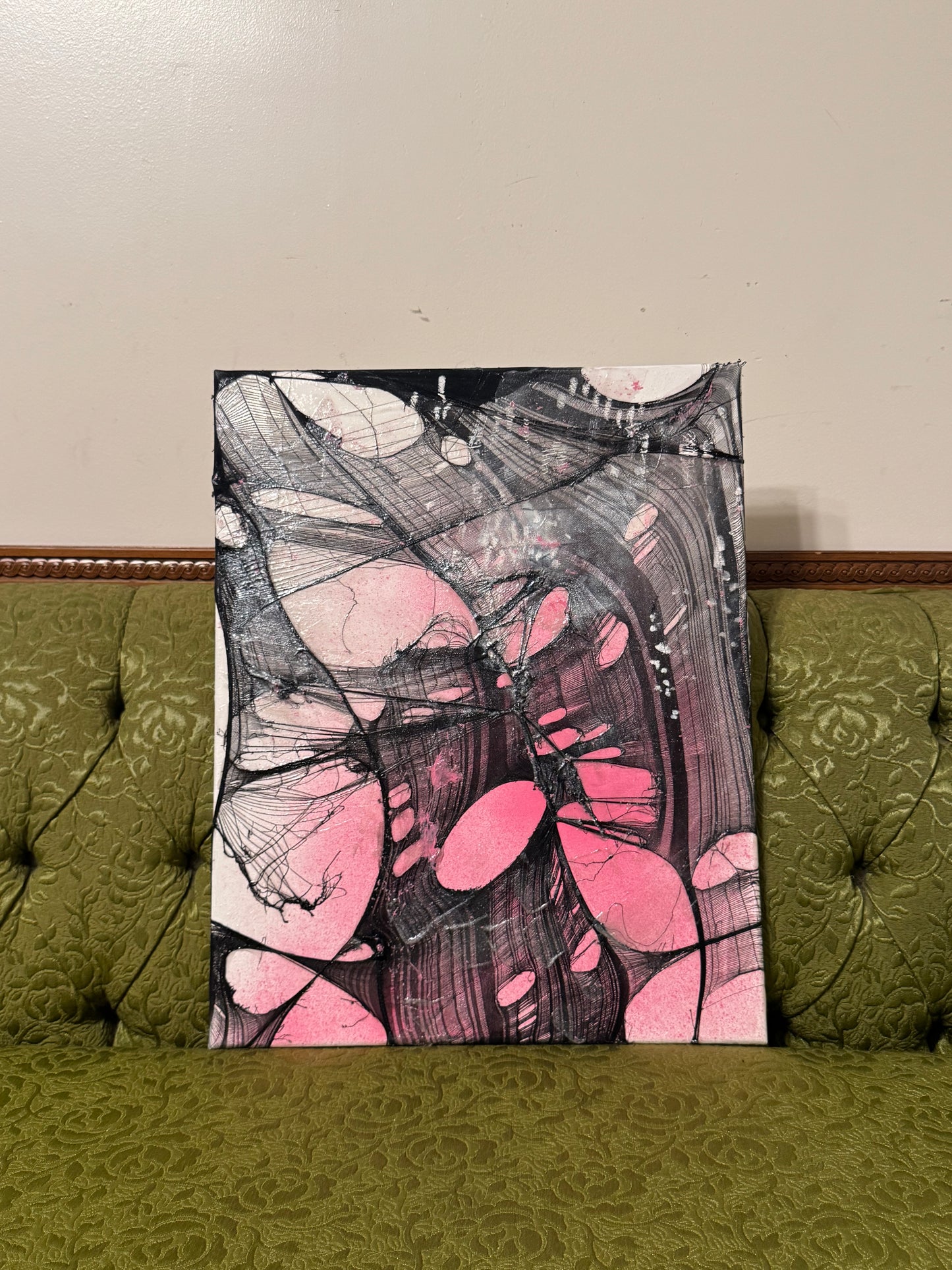 Girl in Distress Original Painting