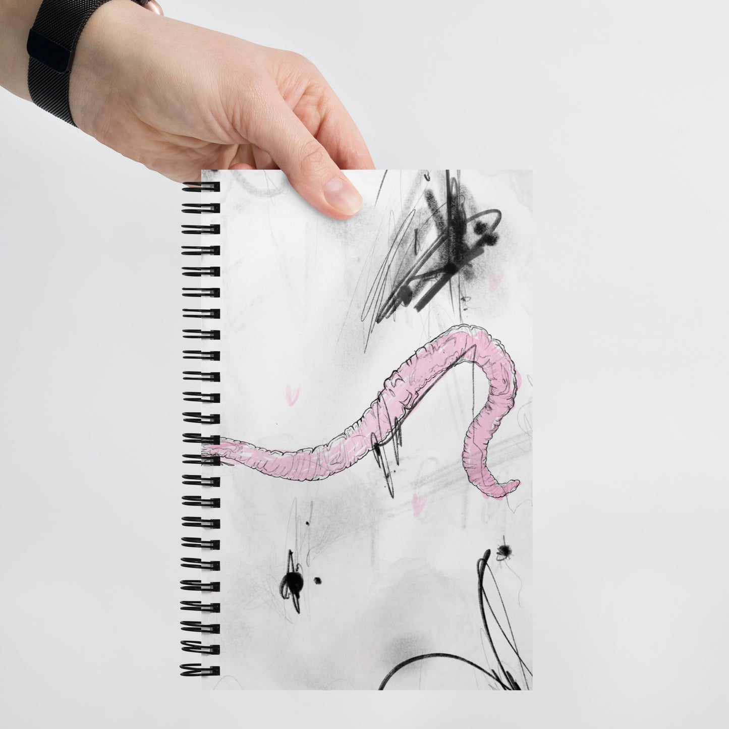 Worm Spiral notebook